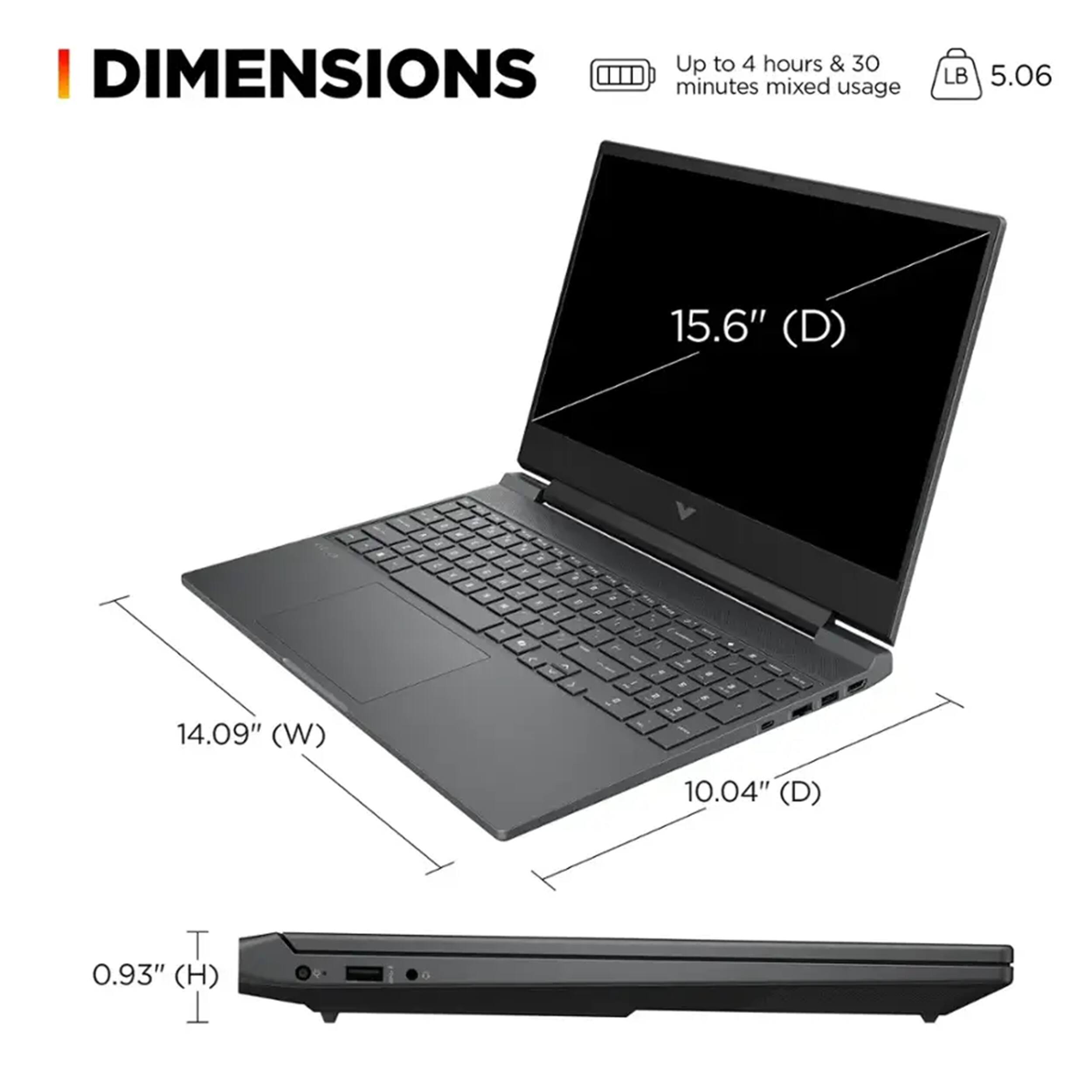 **DIMENSIONS**

- **Up to 4 hours & 30 minutes mixed usage**
- **LB 5.06**

- **15.6" (D)**
- **14.09" (W)**
- **10.04" (D)**
- **0.93" (H)**