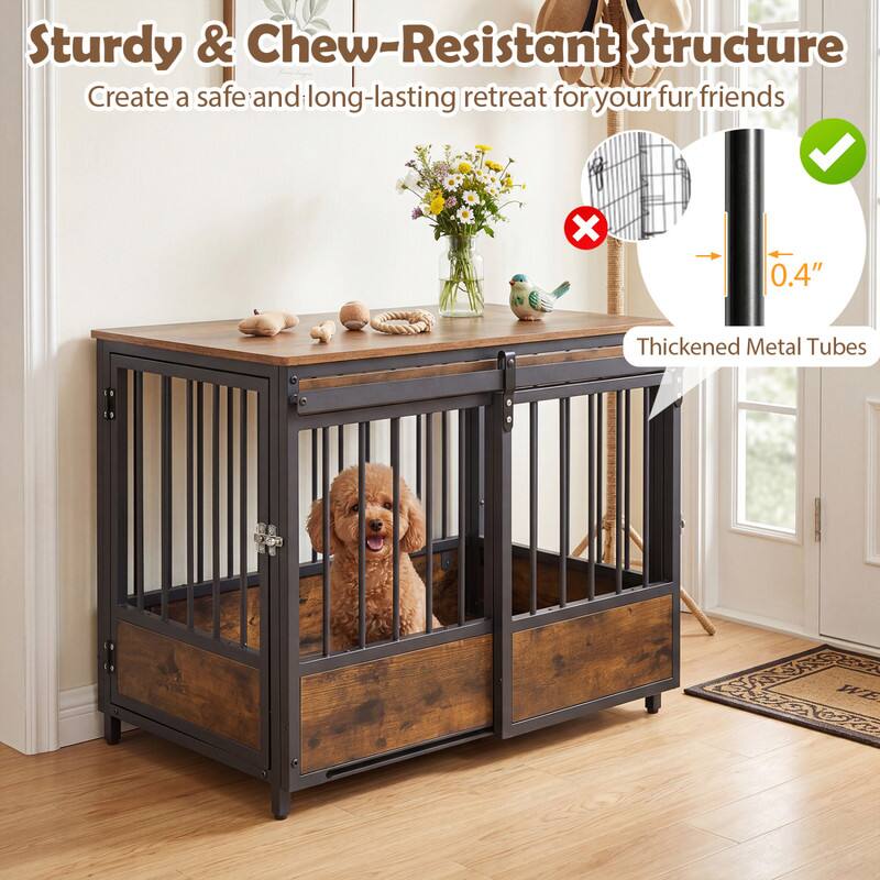 Sturdy & Chew-Resistant Structure  
Create a safe and long-lasting retreat for your fur friends  

0.4"  
Thickened Metal Tubes