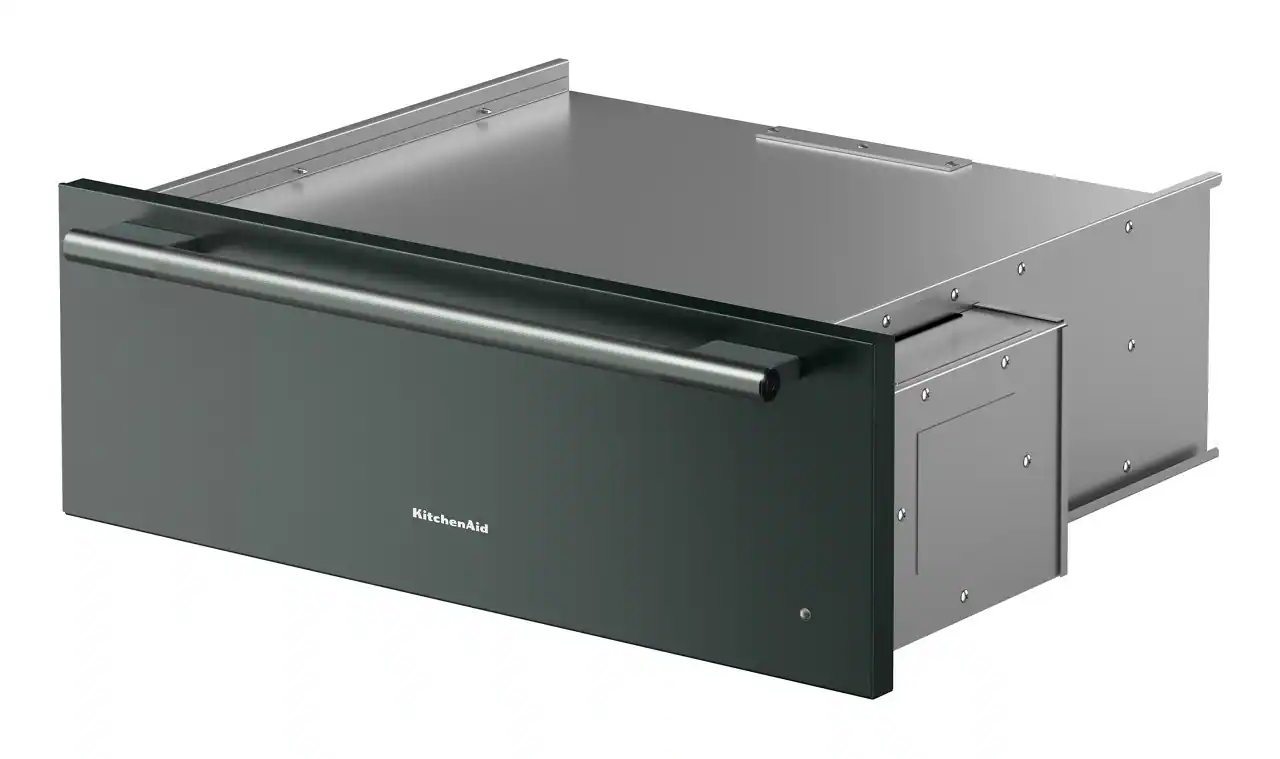 Left. KitchenAid - 30" Slow Cook Warming Drawer - Juniper.