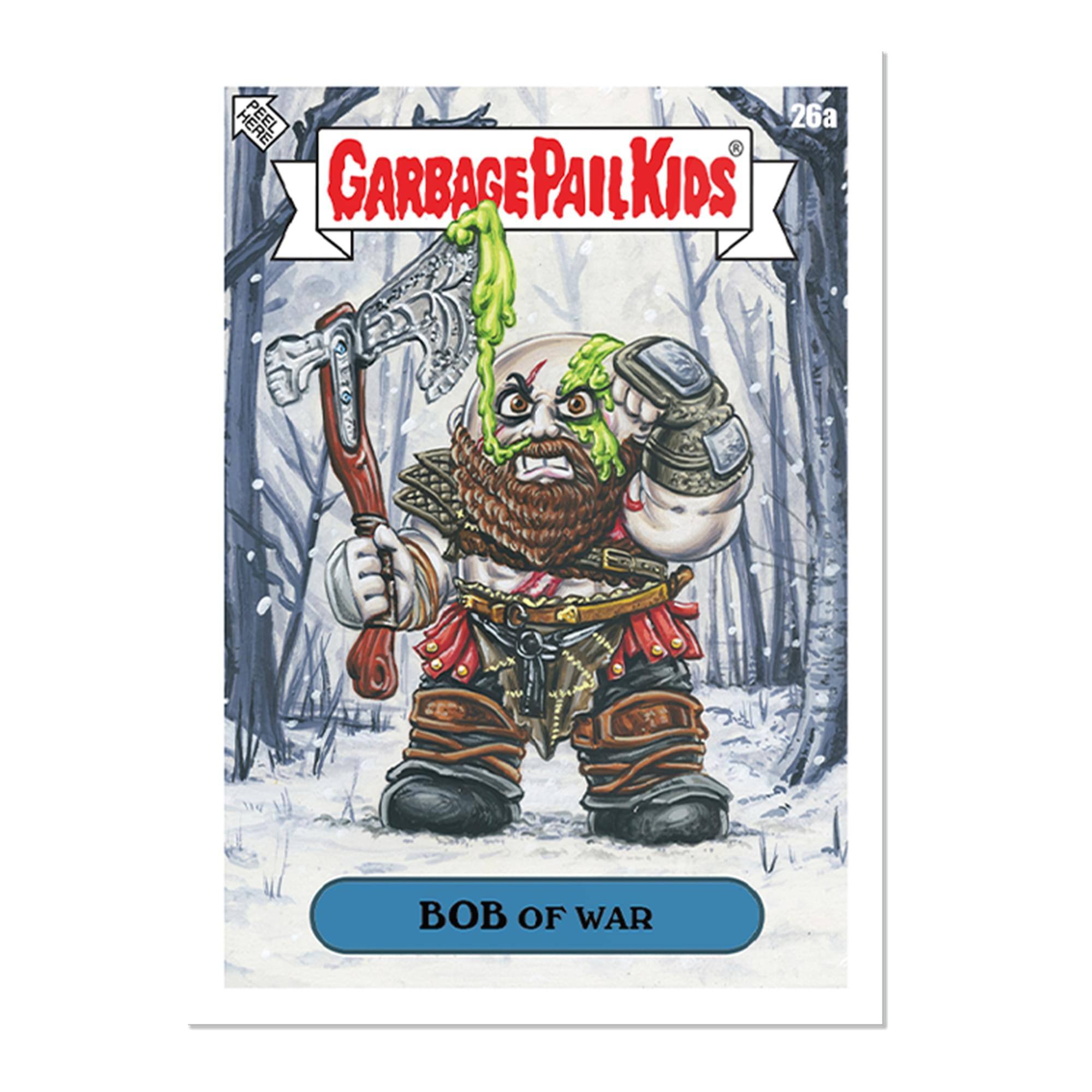 PEEL 26a GARBAGE PAIL KIDS PAIL KIDS BOB OF WAR