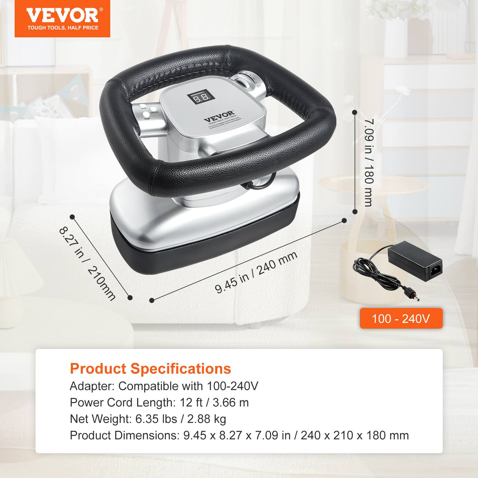 VEVOR Chiropractic Massager, 400 4600rpm Variable Speed