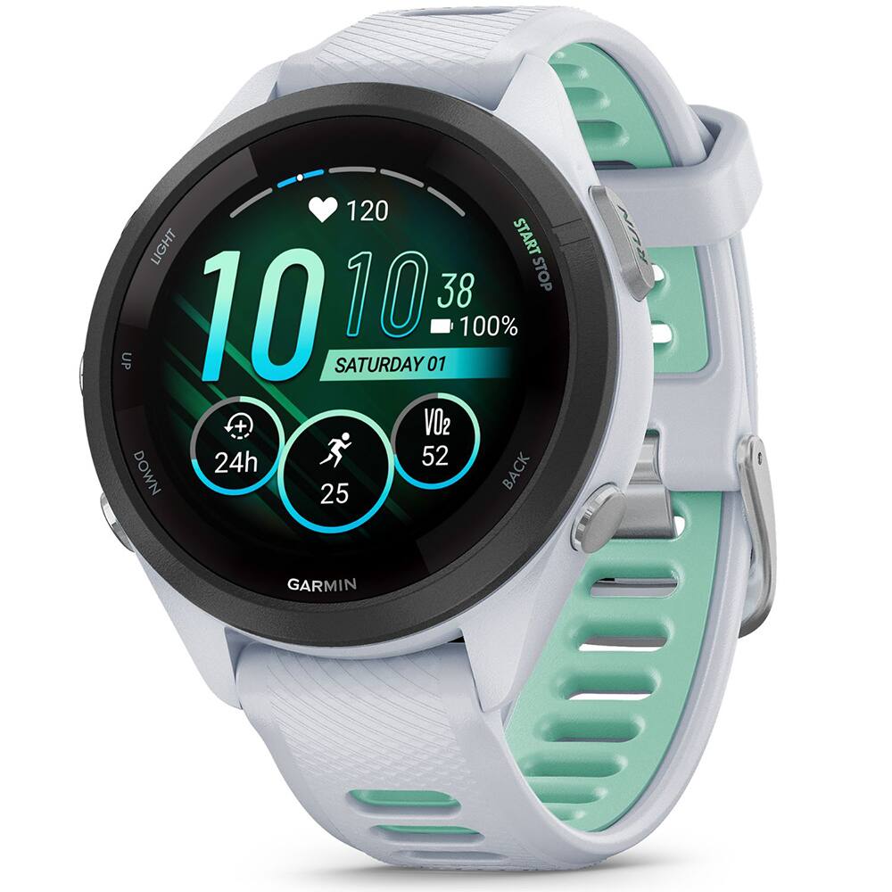 120 LIGHT START 10 38 STOP UP 10 SATURDAY 01 100% + VO2 24h 52 K DOWN BACK BA 25 RUN GARMIN
