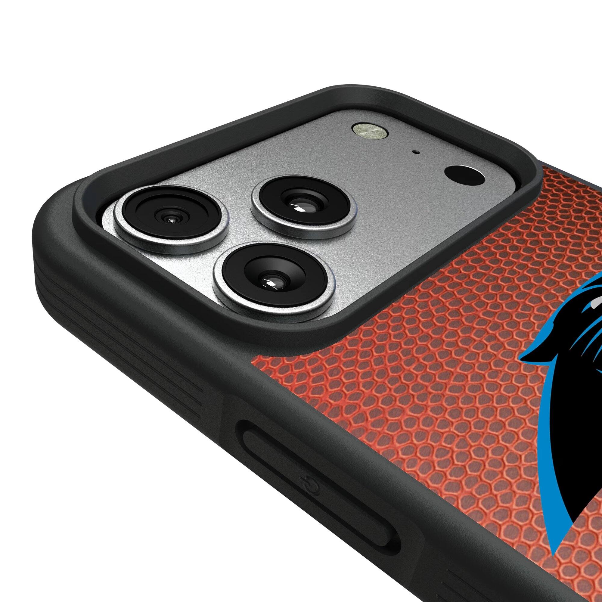 Alt View 2. Keyscaper - Carolina Panthers Bump Case with 8.2ft Drop Protection - 15 - Multicolor.