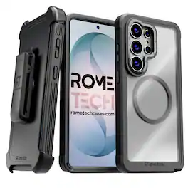 RomeTech - For Samsung Galaxy S26 Ultra Crystal Case With invisible Magsafe - Black