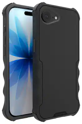 Smartish - iPhone 17e/16e MagSafe Case - Gripzilla - Heavy Duty Armor Cover - Tie Affair - Black