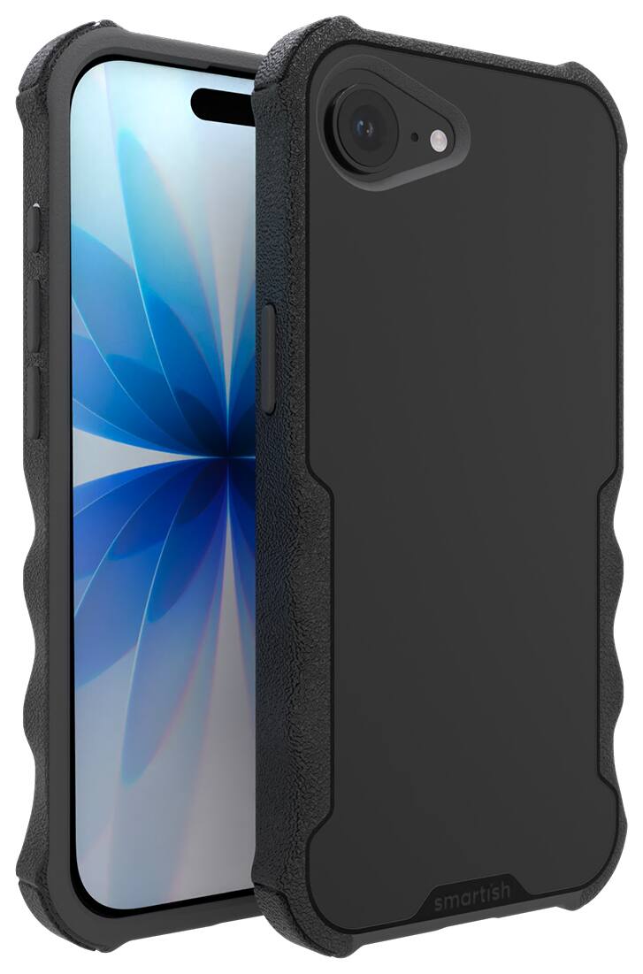 Front. Smartish - Smartish iPhone 17e/16e MagSafe Case - Gripzilla - Heavy Duty Armor Cover - Black Tie Affair - Black.