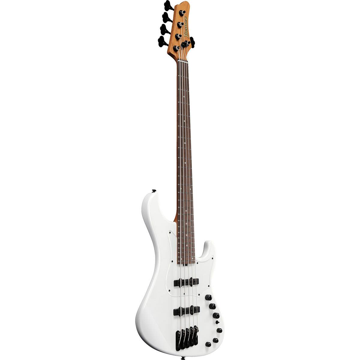 Alt View 2. Ibanez - Ibanez MDM Mode Series MDM1005 5-String Electric Bass Guitar, Pearl White.