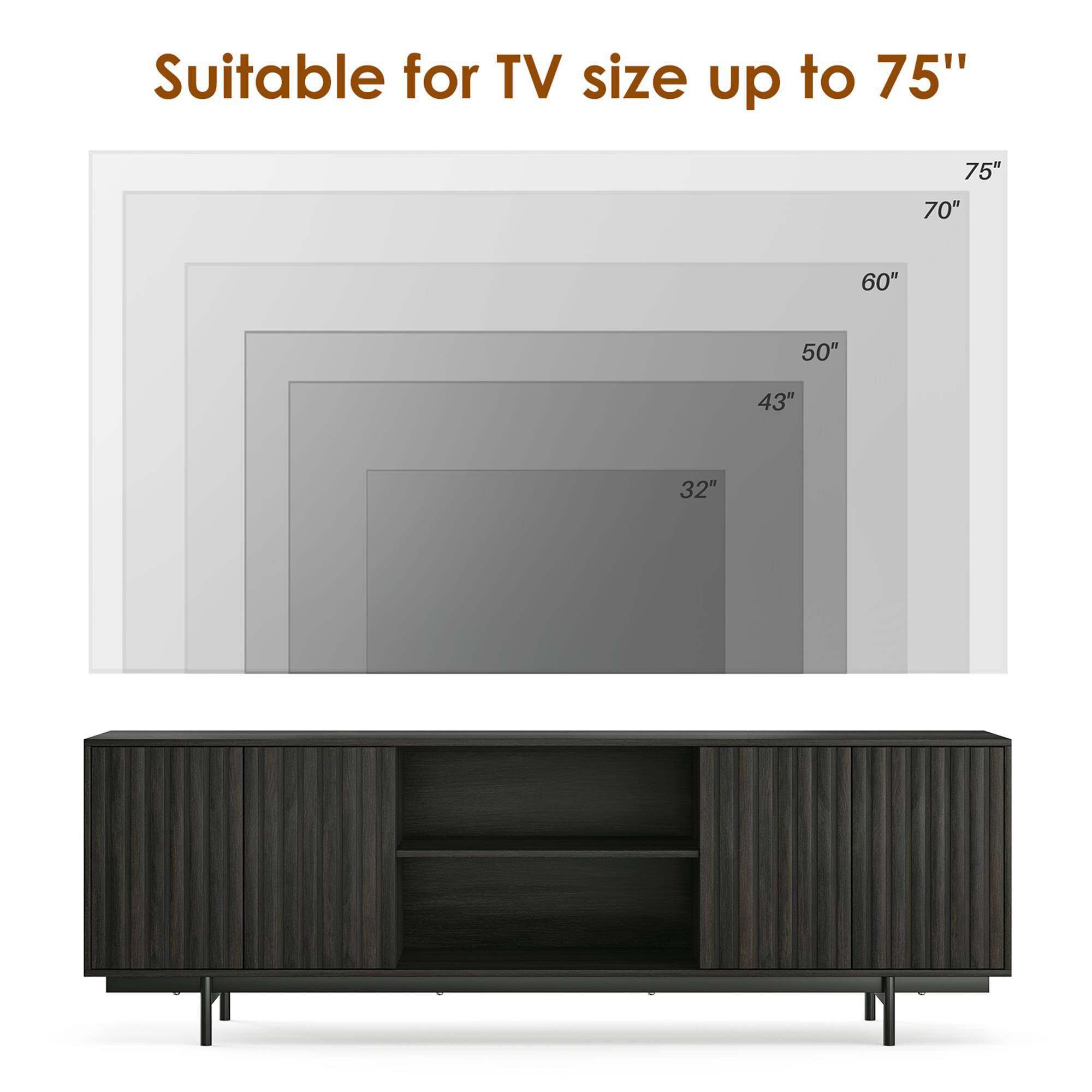 Suitable for TV size up to 75"

75"
70"
60"
50"
43"
32"