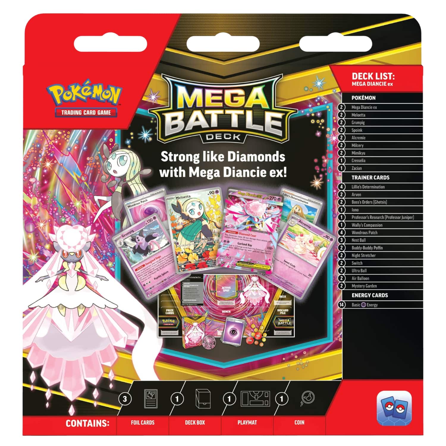 mega diancie ex pokemon card Pokemon TCG Mega Battle Deck Mega Diancie ex