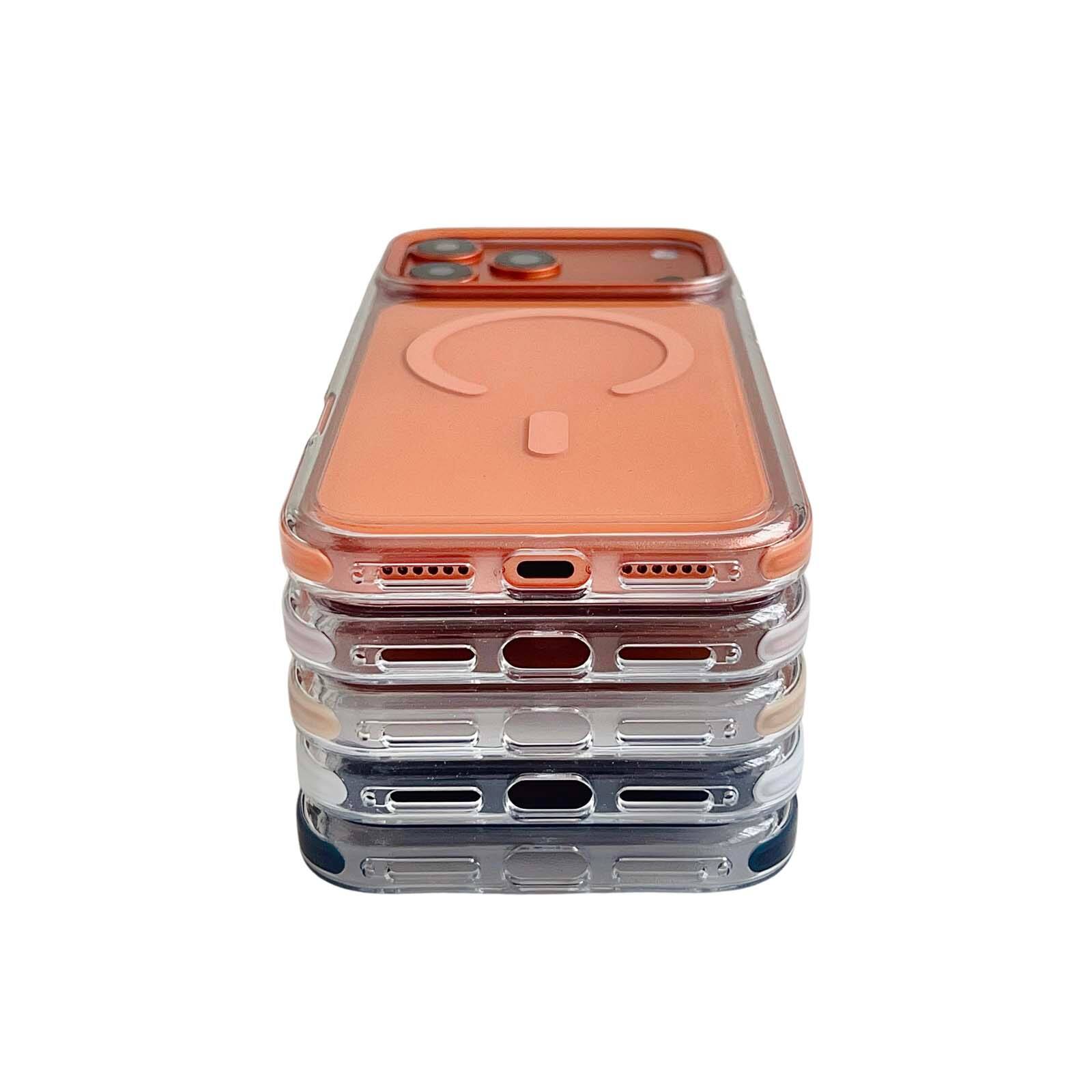 Alt View 1. Dteck - for Apple iPhone 17 Pro Magnetic Shockproof Case,Slim Hybrid PC TPU Protective Cover,Compatible with Mag Safe - Blue.