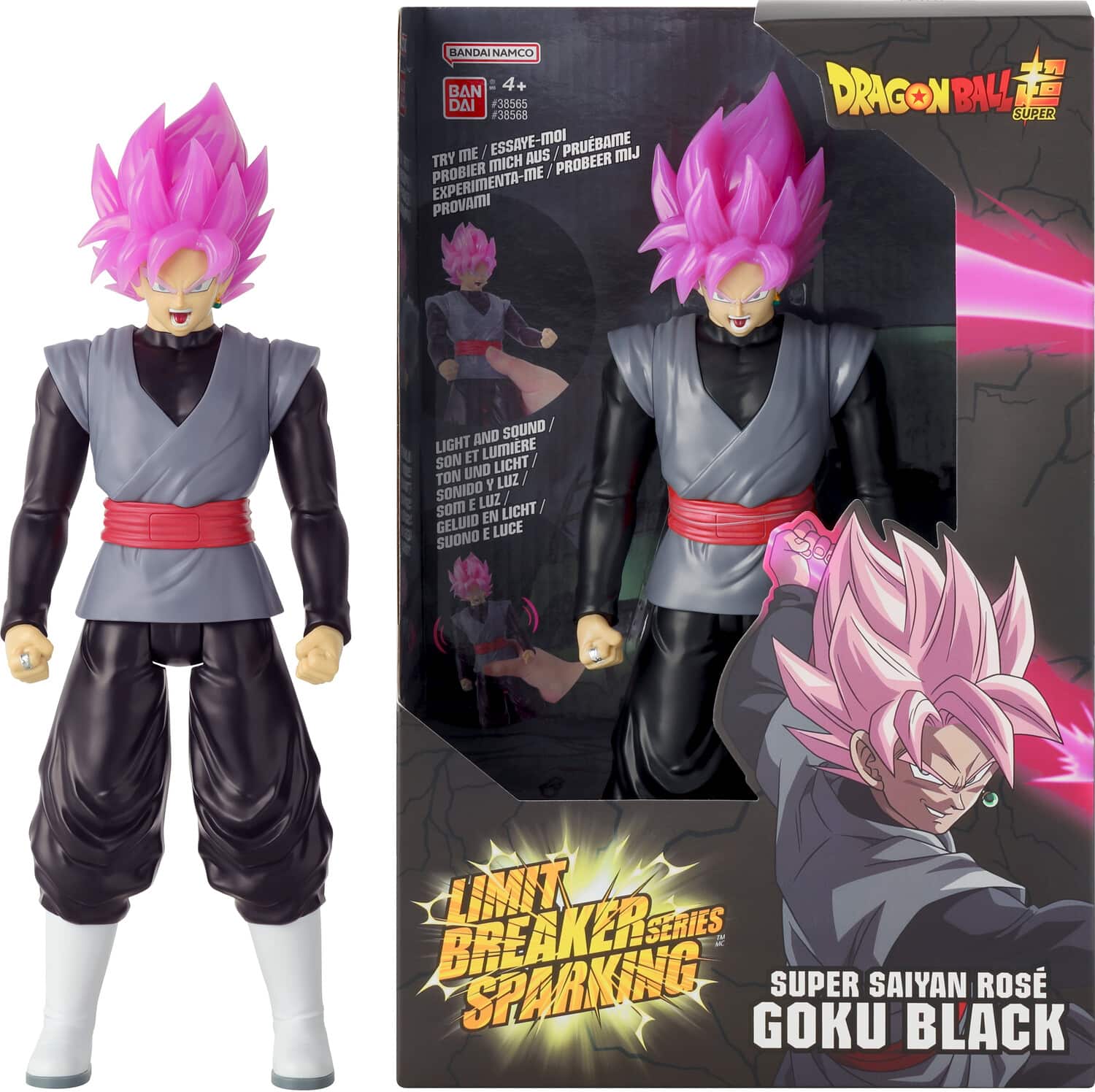 "Bandai - Dragon Ball Super - Limit Breaker: Sparking - Super Saiyan Rose Goku Black 12"" Action Figure - COLLECTIBLES - Multicolor" price history on PriceWatchPro
