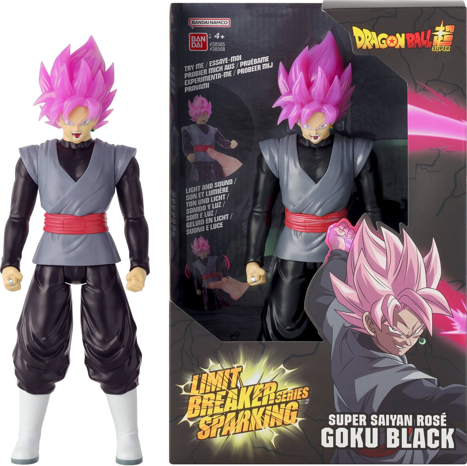 Dragon Ball Super - Limit Breaker: Sparking - Super Saiyan Rose Goku Black 12" Action Figure - COLLECTIBLES