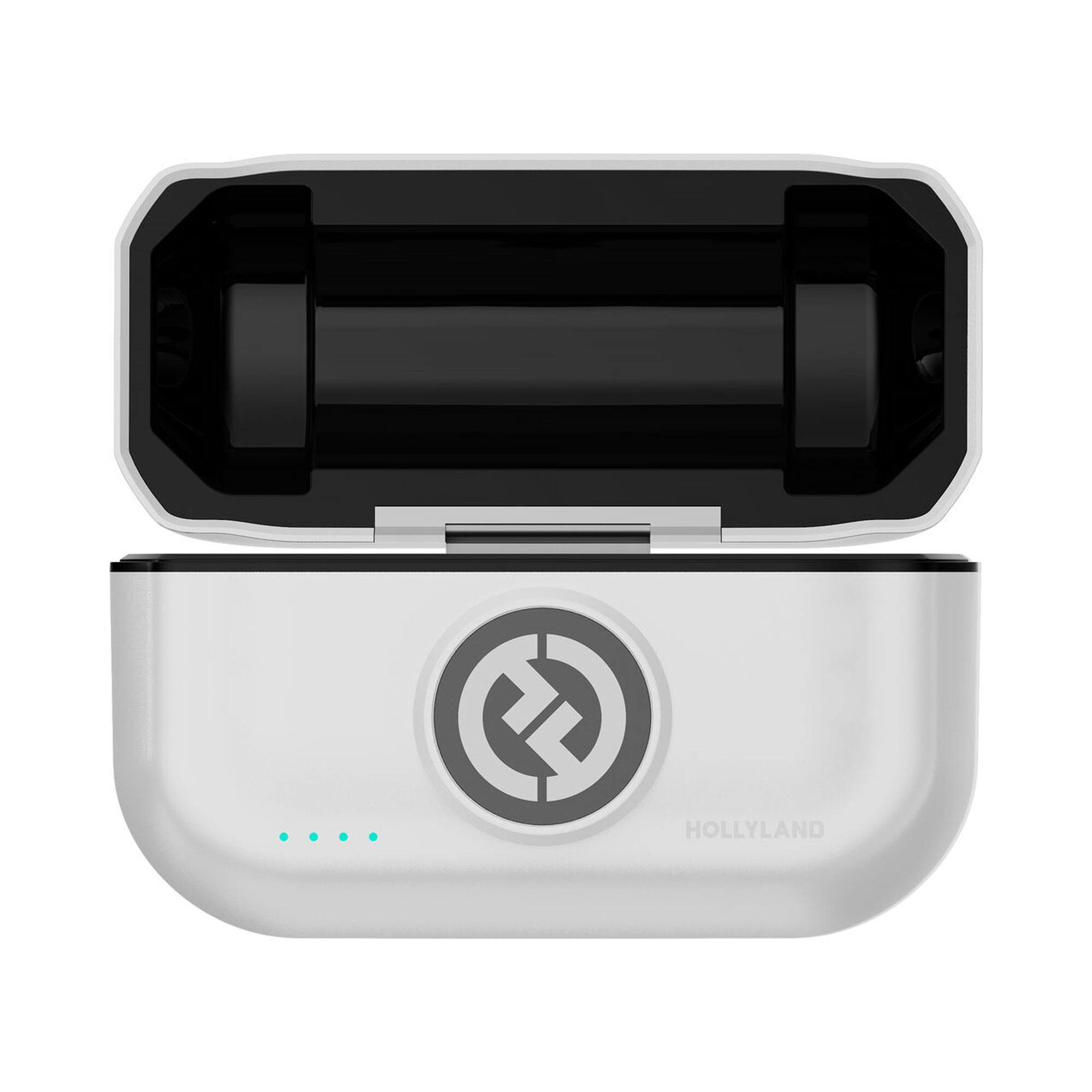 Alt View 4. HOLLYLAND - Hollyland LARK M2 DUO 2-Person Wireless Microphone System with USB-C Connector (2.4 GHz, Ivory White) - White.