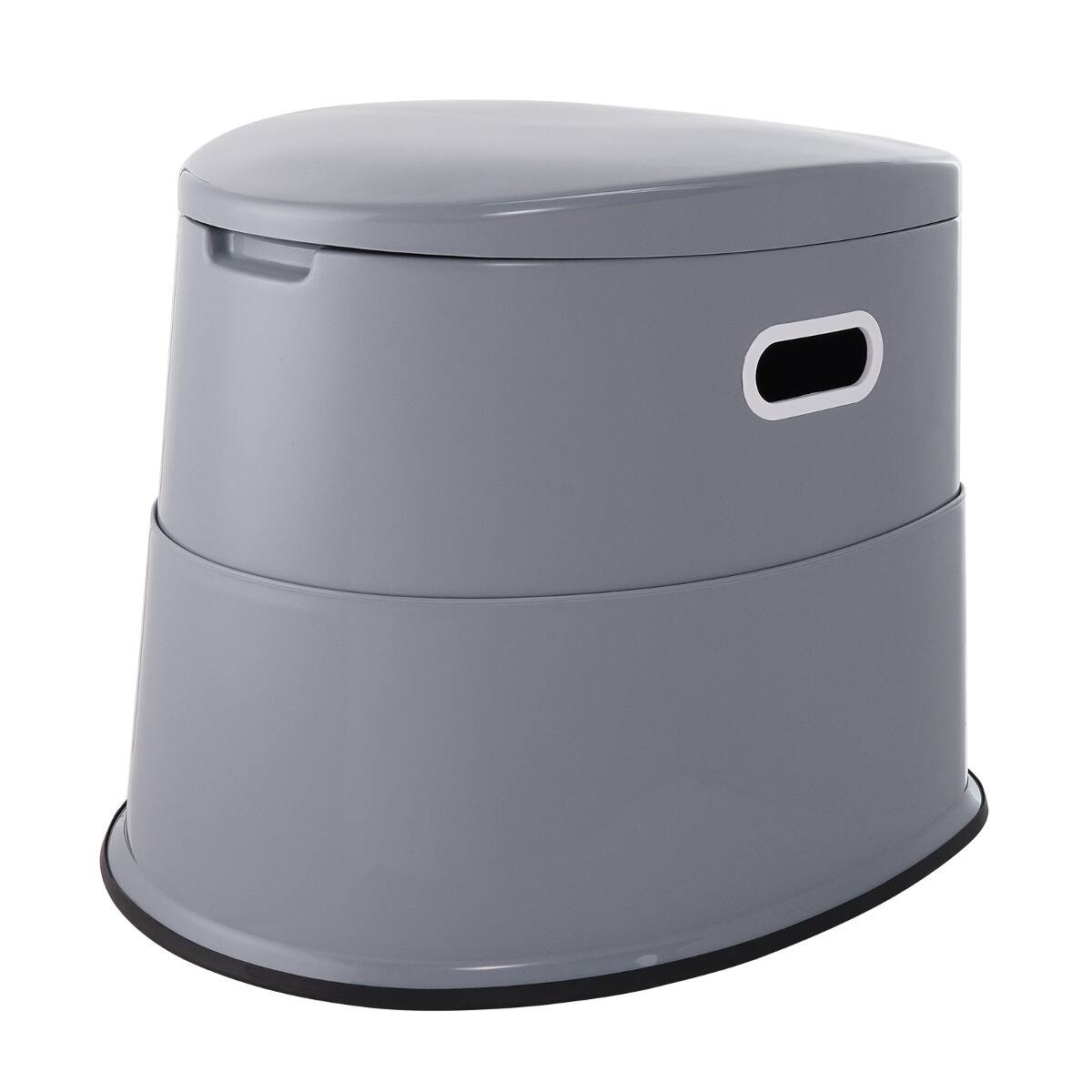 Alt View 1. Loheer - Loheer Portable Camping Toilet for Adults and Kids with Detachable Bucket and Dual Lids - Gray.
