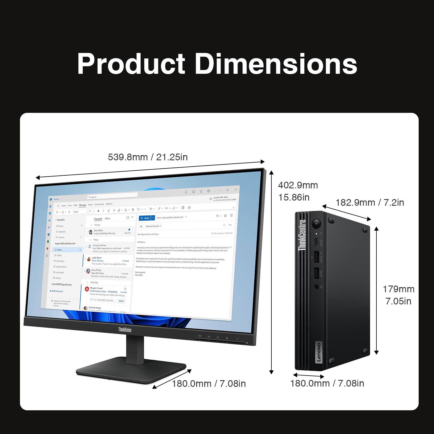 Product Dimensions

- 539.8mm / 21.25in
- 402.9mm / 15.86in
- 182.9mm / 7.2in
- 179mm / 7.05in
- 180.0mm / 7.08in
- 180.0mm / 7.08in