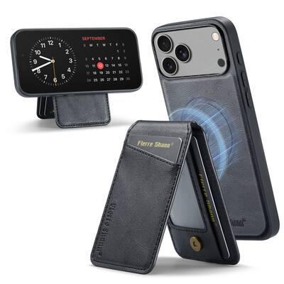 Dteck - Detachable Magnetic Wallet Case For Apple iPhone 17 Pro Max Shockproof Leather RFID Blocking Flip Kickstand Cover - Black Dteck - Detachable Magnetic Wallet Case For Apple iPhone 17 Pro Max Shockproof Leather RFID Blocking Flip Kickstand Cover - Black