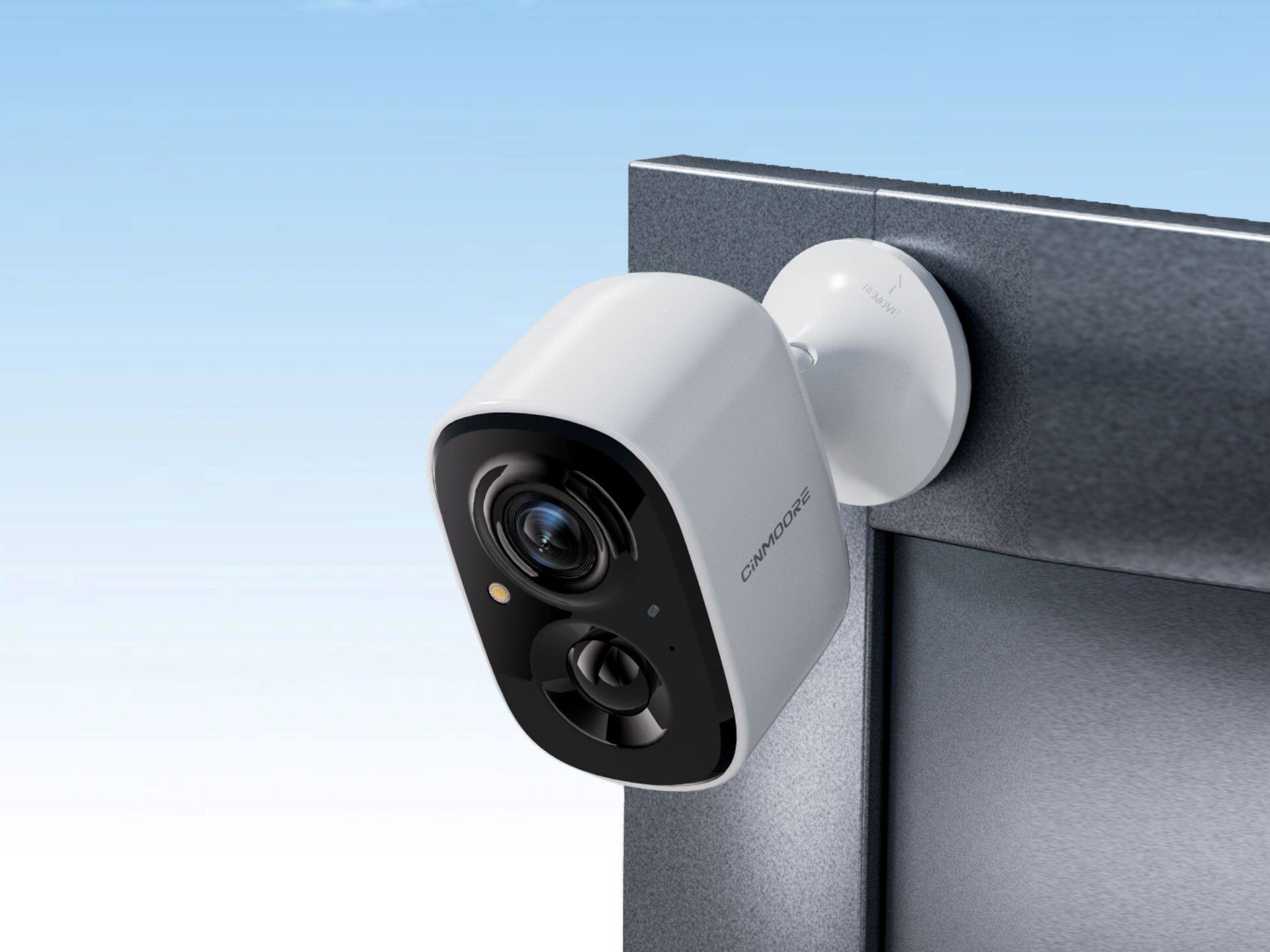 Alt View 4. CiNMOORE - 2 pack Smart Indoor WiFi Camera.
