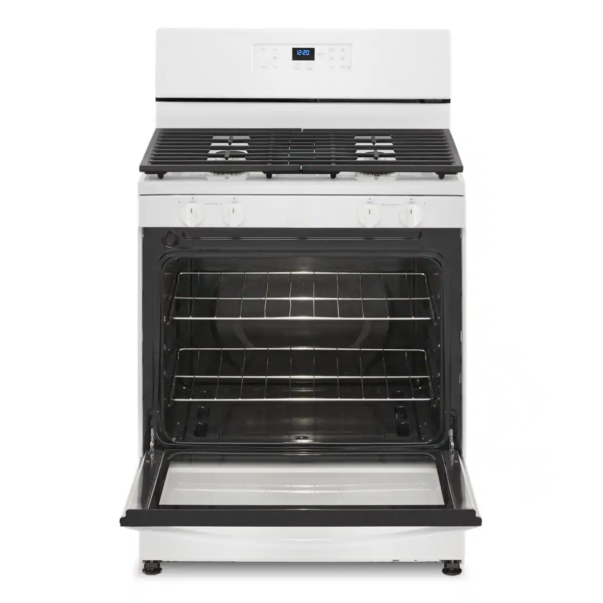 Angle. Whirlpool - 5.1 Cu. Ft. Freestanding Gas Range with Broiler Drawer - White.