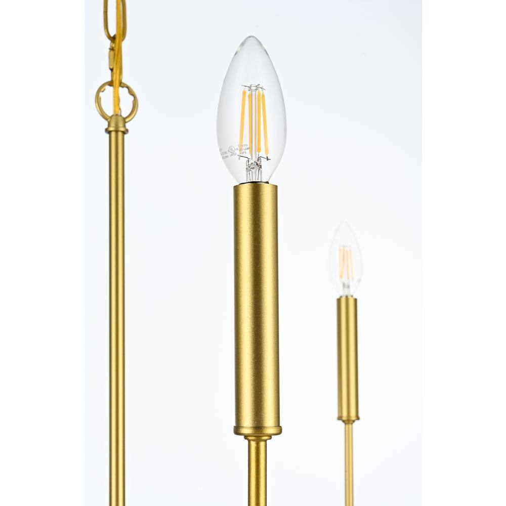 Alt View 3. Living District - Willa 26 inch Pendant Light in Brass - Brass.
