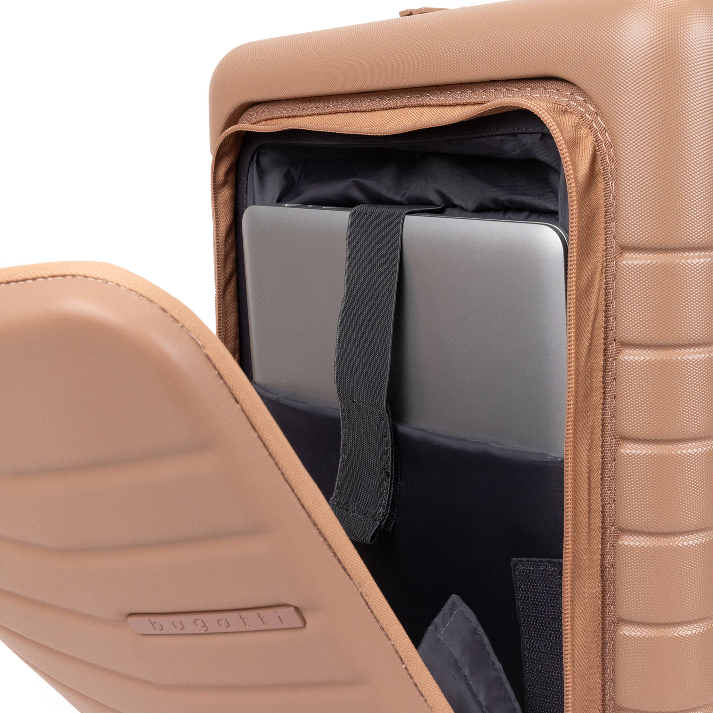 Alt View 2. Bugatti - Bugatti Munich Pro 3 Piece Hardside Luggage Set - MOCHA.