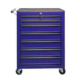 Boyel Living - PURPLE Rolling Metal Tool Chest with 7 Drawers, 20" 7-Drawer Tool Chest Cabinet