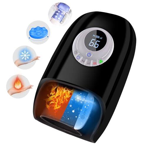 Front. Vulpecula Spade - Hand Massager with Heat and Compression, Cordless 3D Kneading Hand and Wrist Massagers for Arthritis and Carpal Tunnel.