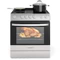 Costway - Electric Range 30" Freestanding & Slide-in Kitchen Stove with Cooking Modes - Silver