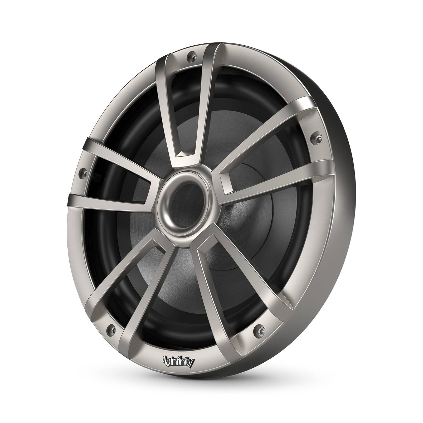 Alt View 1. Infinity - INFINITY 1022MLT 10" Marine subwoofer with rgb lighting - Titanium - Titanium.