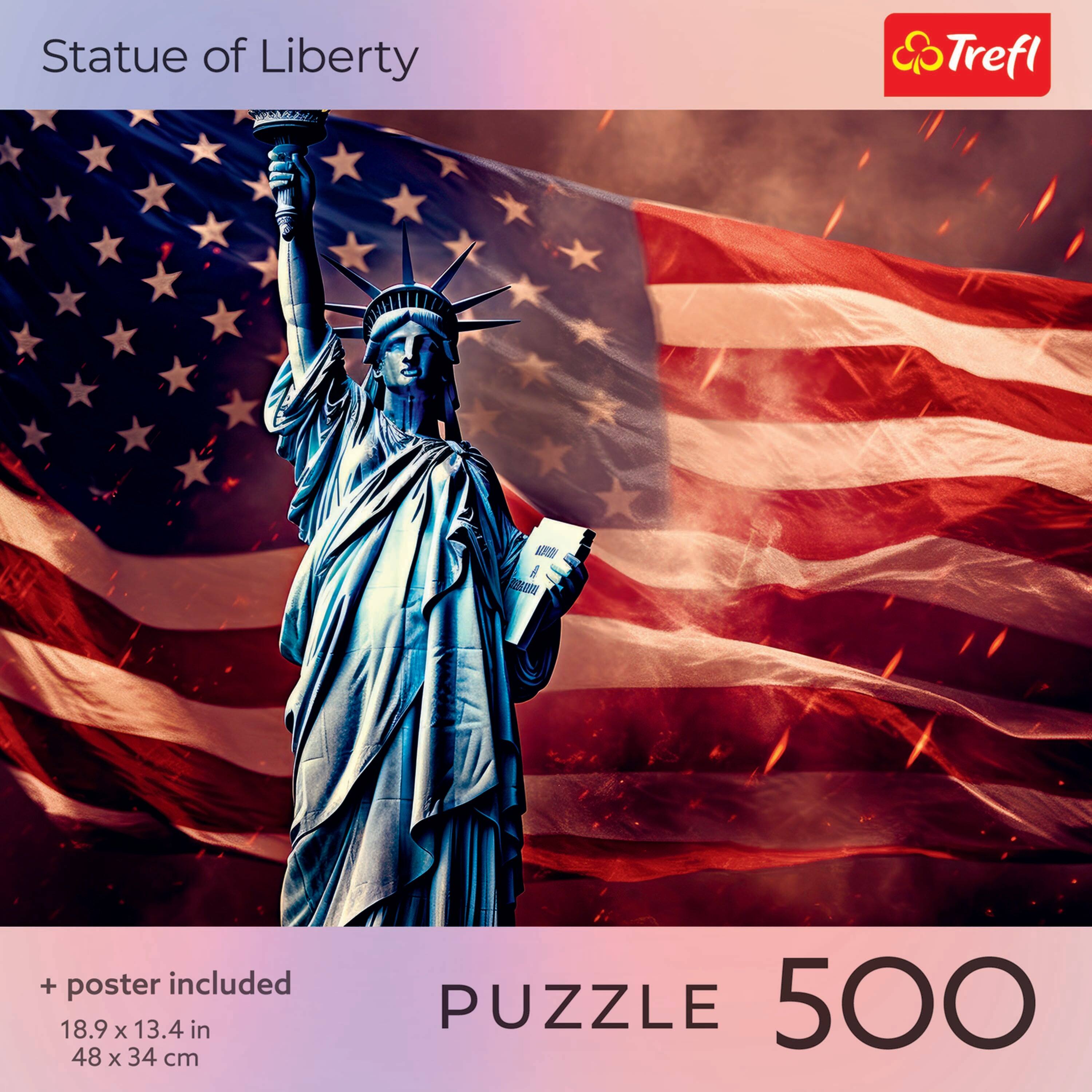 Trefl Red Statue of Liberty 500 Piece Puzzle Multicolor - Best Buy