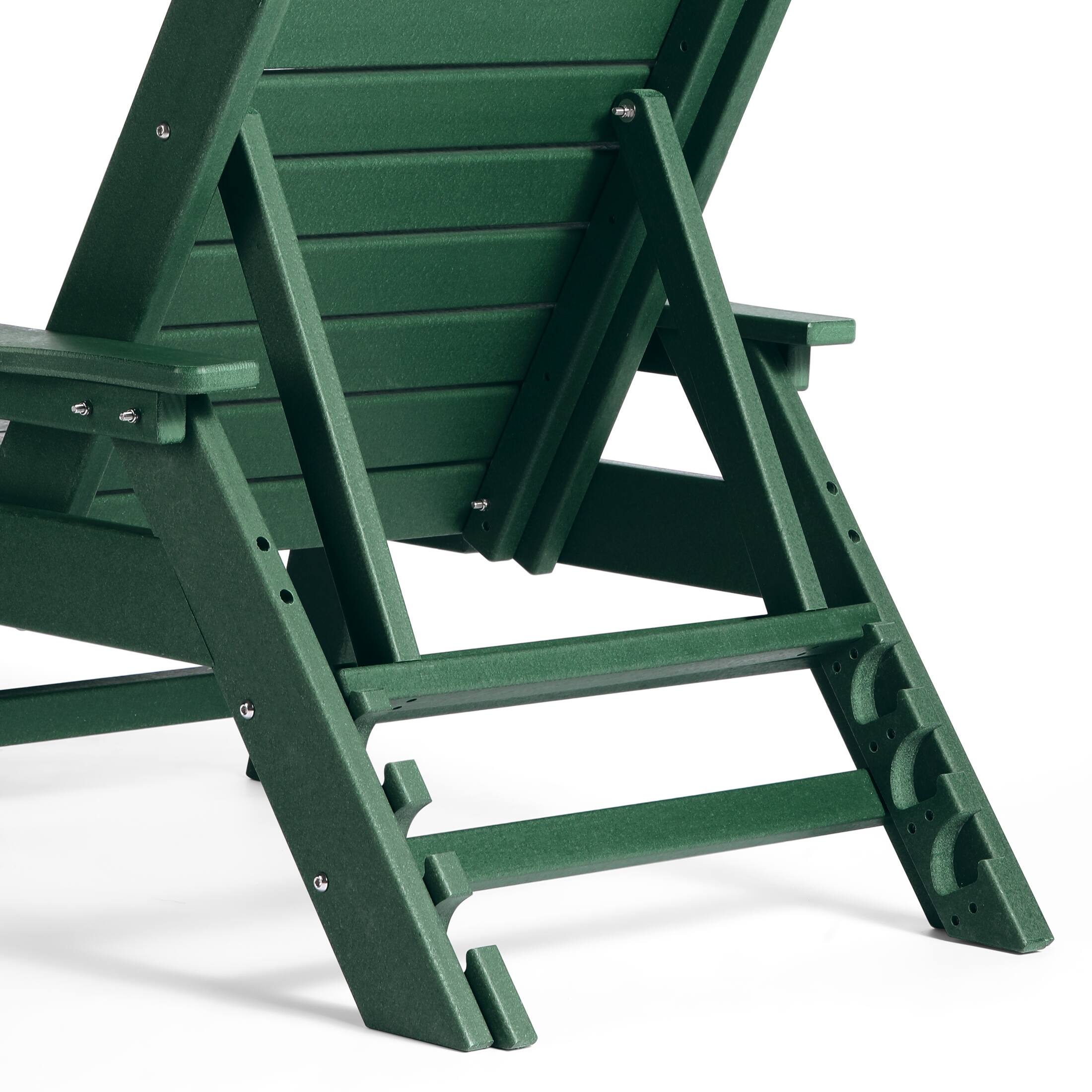 Alt View 6. WestinTrends - WestinTrends Malibu Poly Reclining Chaise Lounge - Dark Green.