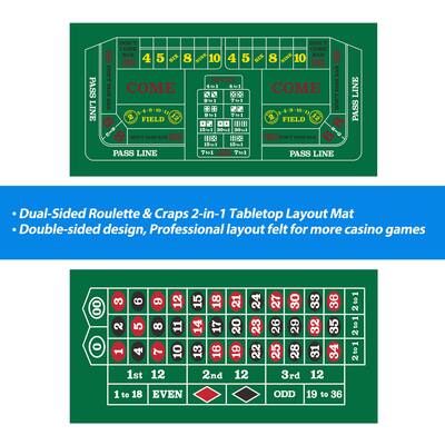 Masters Traditional Games Mat Wheel - Green Felt Cloth, 180 x 90 cm Masters Traditional Games Mat Wheel - Green Felt Cloth, 180 x 90 cm