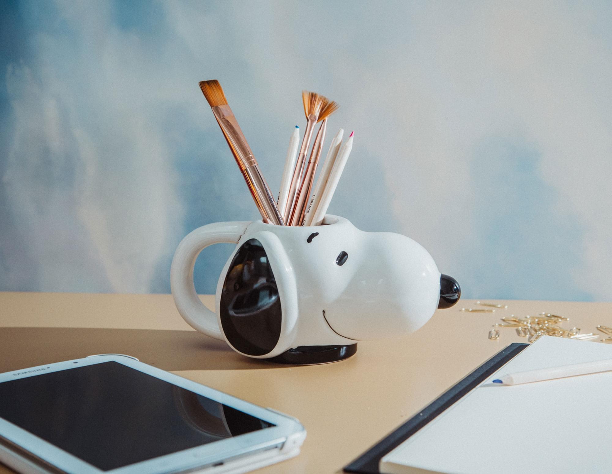 Alt View 5. Silver Buffalo - Peanuts Snoopy 3D Sculpted Ceramic Mug | Holds 20 Ounces - White.