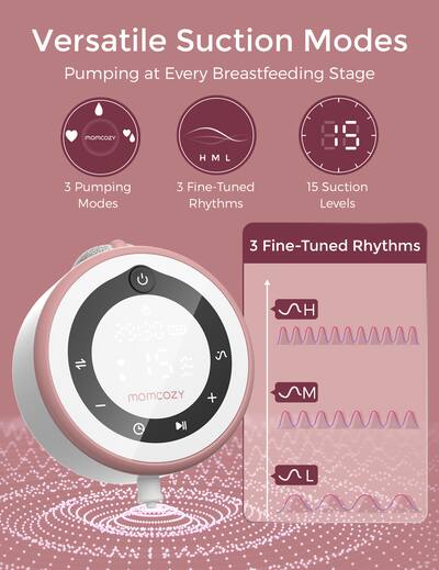 Momcozy V1 Pro Hospital Grade Wearable Breast Pump Cozy Red