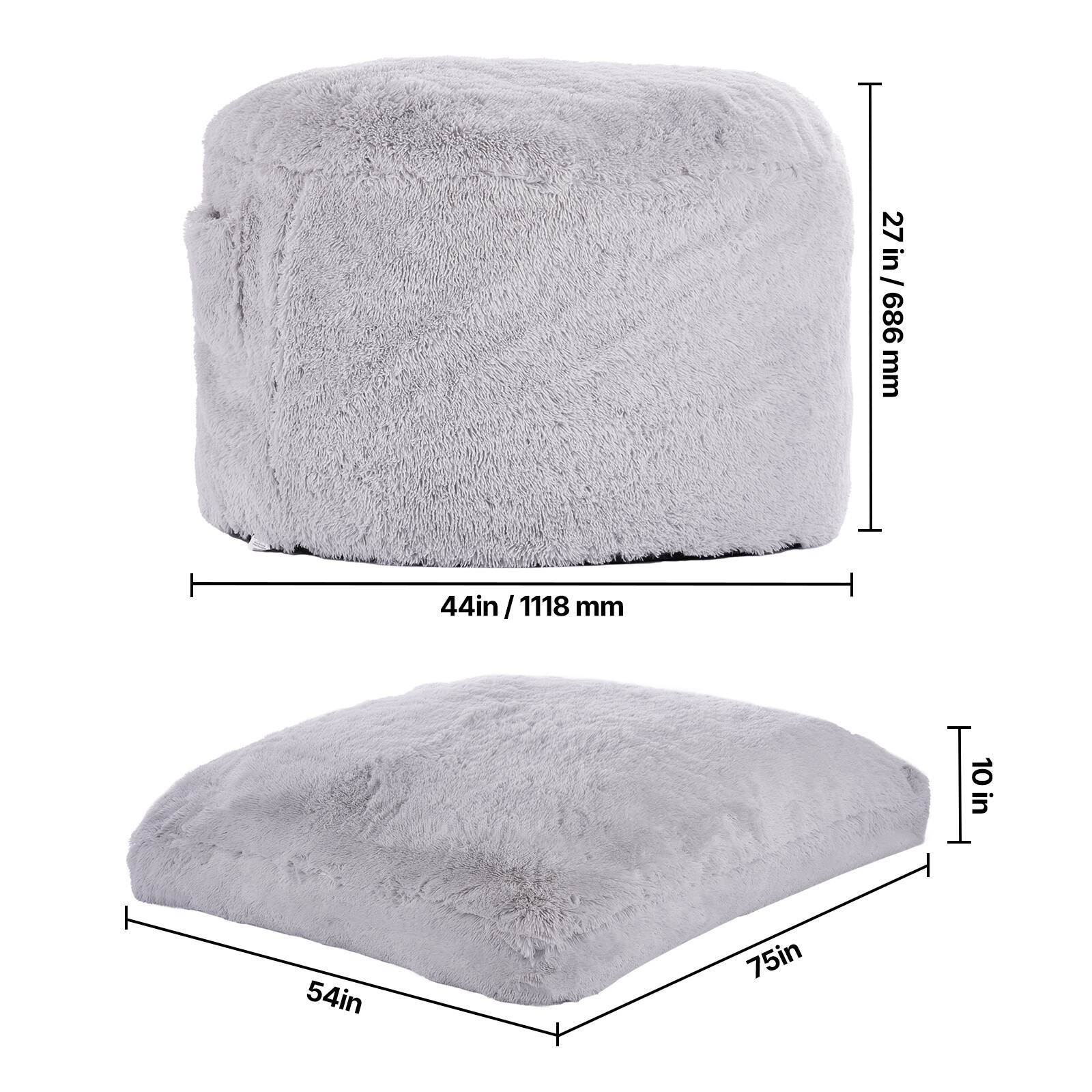 - 27 in / 686 mm
- 44 in / 1118 mm
- 10 in
- 54 in
- 75 in