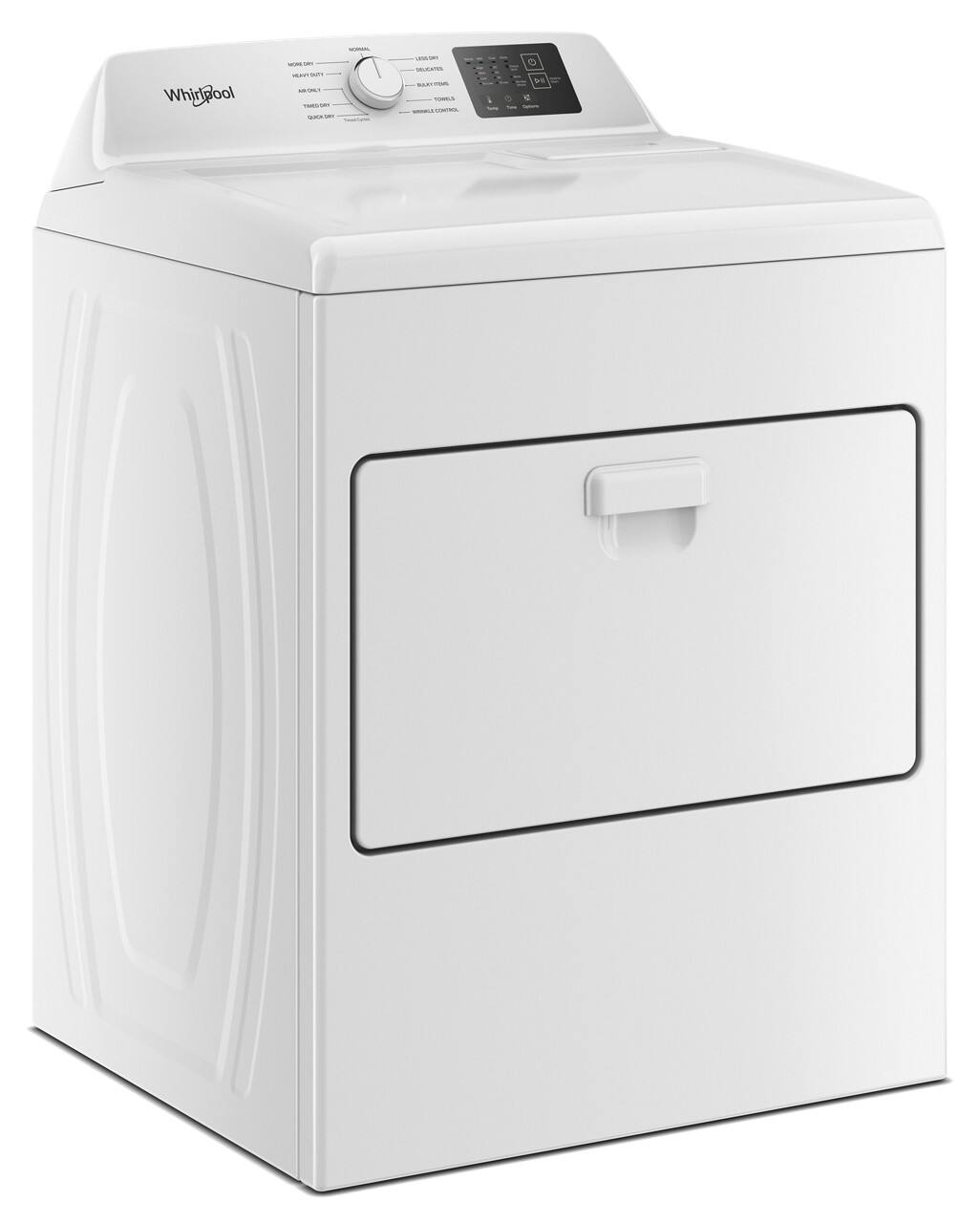 Whirlpool

- MORE ENERGY
- NORMAL
- HEAVY DUTY
- AIR ONLY
- TIMESAVING
- QUICKWASH
- DELICATE
- DELAY START
- TOWELS
- TOILETS
- WASH & RINSE
- WASH & RINSE + SPIN
- TWIN CLEAN

- Temperature
- Spin
- Tide
- Options