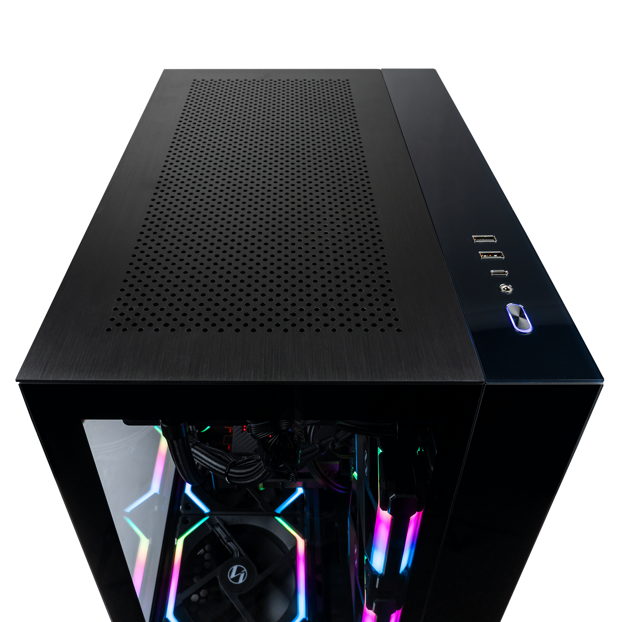 Alt View 10. Velztorm - Gemmix Desktop PC (Ryzen 7 5700X, 32GB, 2TB SSD, Radeon RX 6900 XT, WiFi 4, Win 11 Pro) - Black.