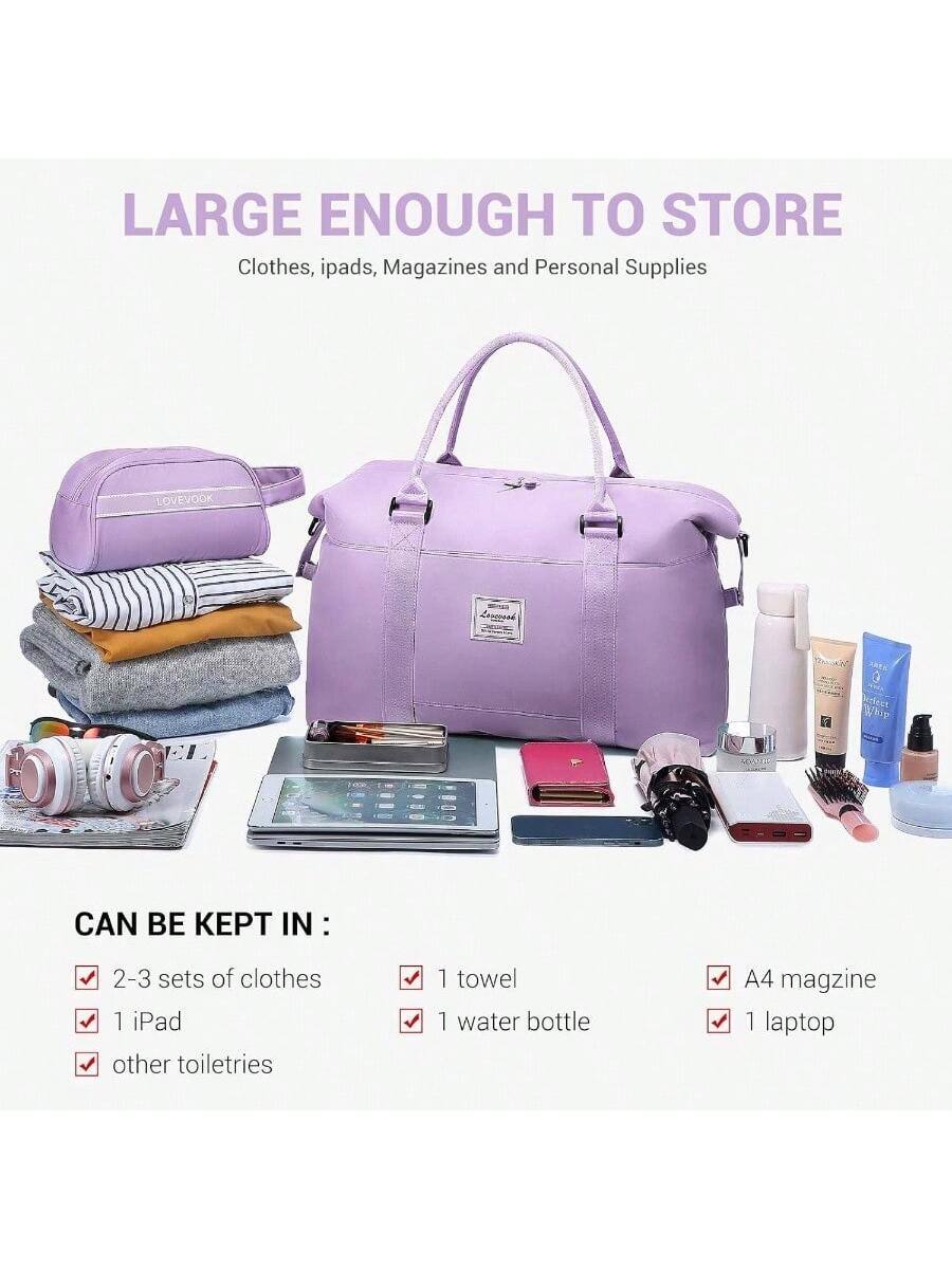 LARGE ENOUGH TO STORE  
Clothes, iPads, Magazines and Personal Supplies  

CAN BE KEPT IN:  
- 2-3 sets of clothes  
- 1 iPad  
- other toiletries  
- 1 towel  
- 1 water bottle  
- A4 magazine  
- 1 laptop