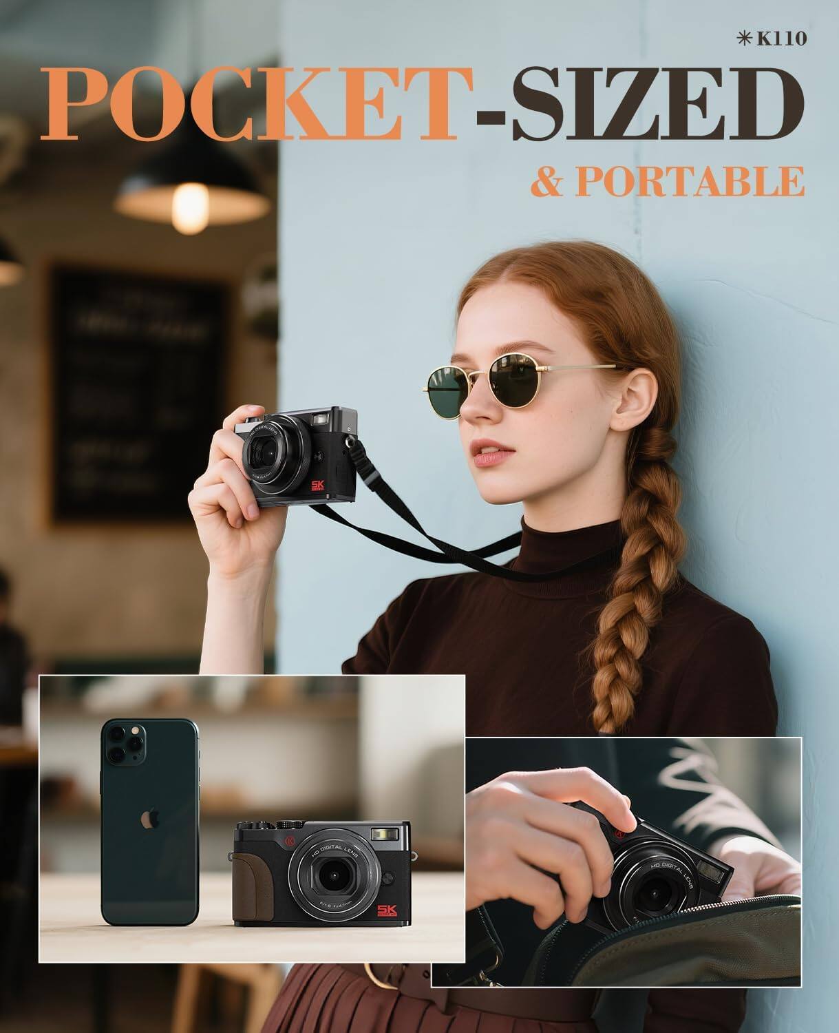 *K110 POCKET-SIZED & PORTABLE  
5K  
HAEV X DIGITAL LEAVE