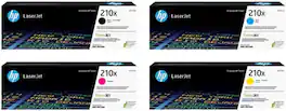 HP - 210X High-Yield Toner Cartridge 4-Pack - Black | Cyan | Magenta | Yellow