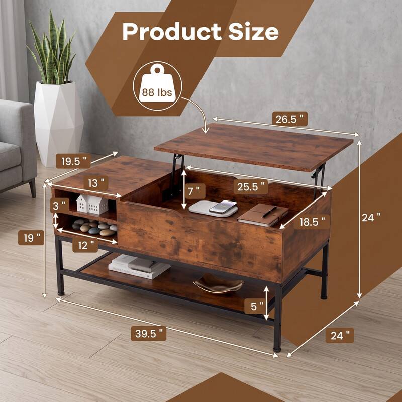 Product Size
88 lbs
26.5"
19.5"
19"
3"
13"
7"
25.5"
18.5"
24"
5"
39.5"
24"