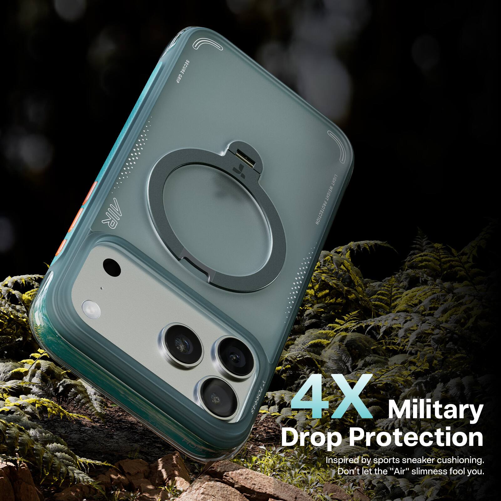 SECUREGRIP DRVP AIR LIGHT THROW PROTECTION HOP 70404

4X Military Drop Protection

Inspired by sports sneaker cushioning. Don't let the "Air" slimness fool you.