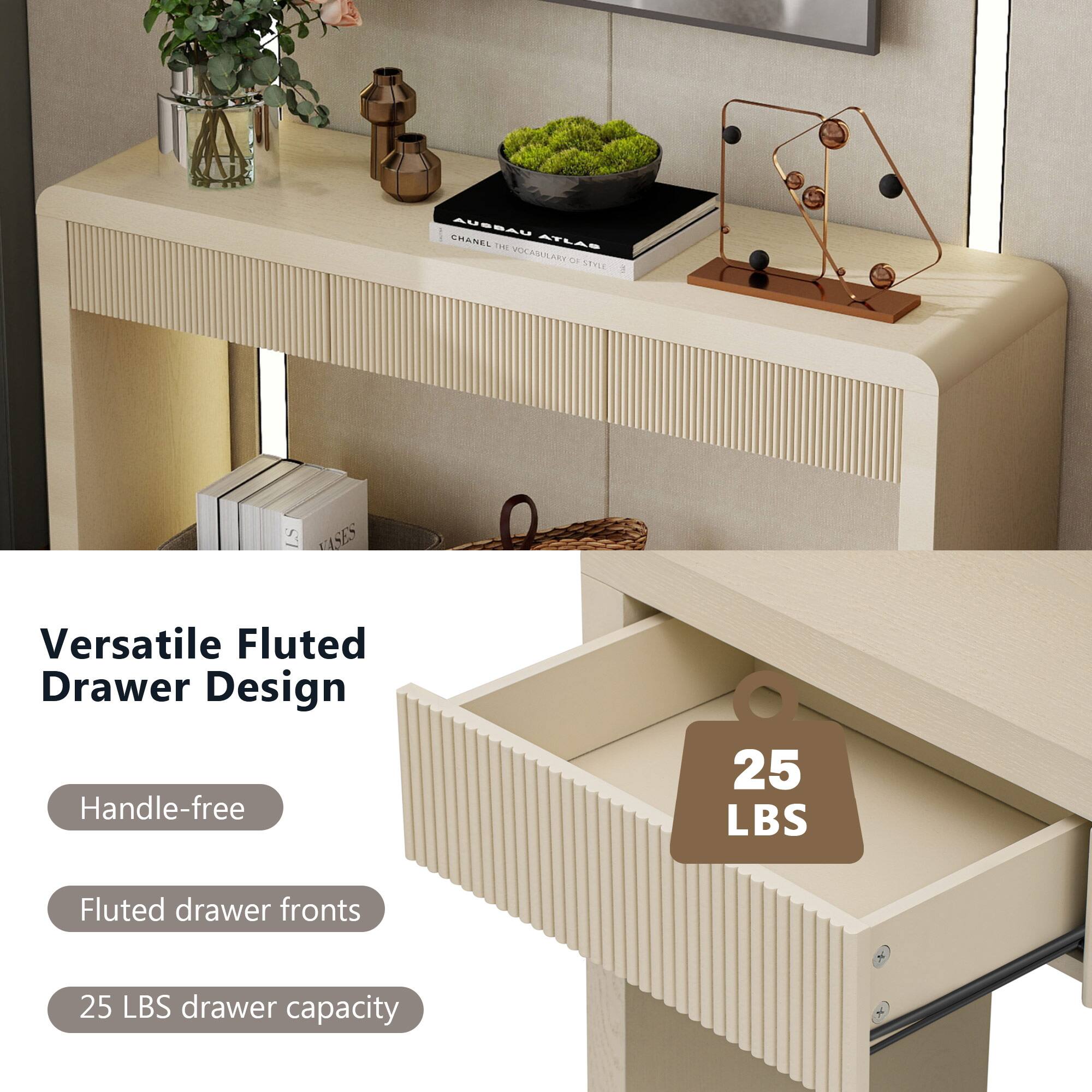 CHANEL AUSBAU ATLAS THE VOCABULARY OF STYLE

Versatile Fluted Drawer Design
- Handle-free
- Fluted drawer fronts
- 25 LBS drawer capacity