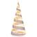 Alt View 19. Costway - 5FT Pre-lit Christmas Cone Tree with 300 Warm White & 250 Cold White LED Lights - White / Silver.