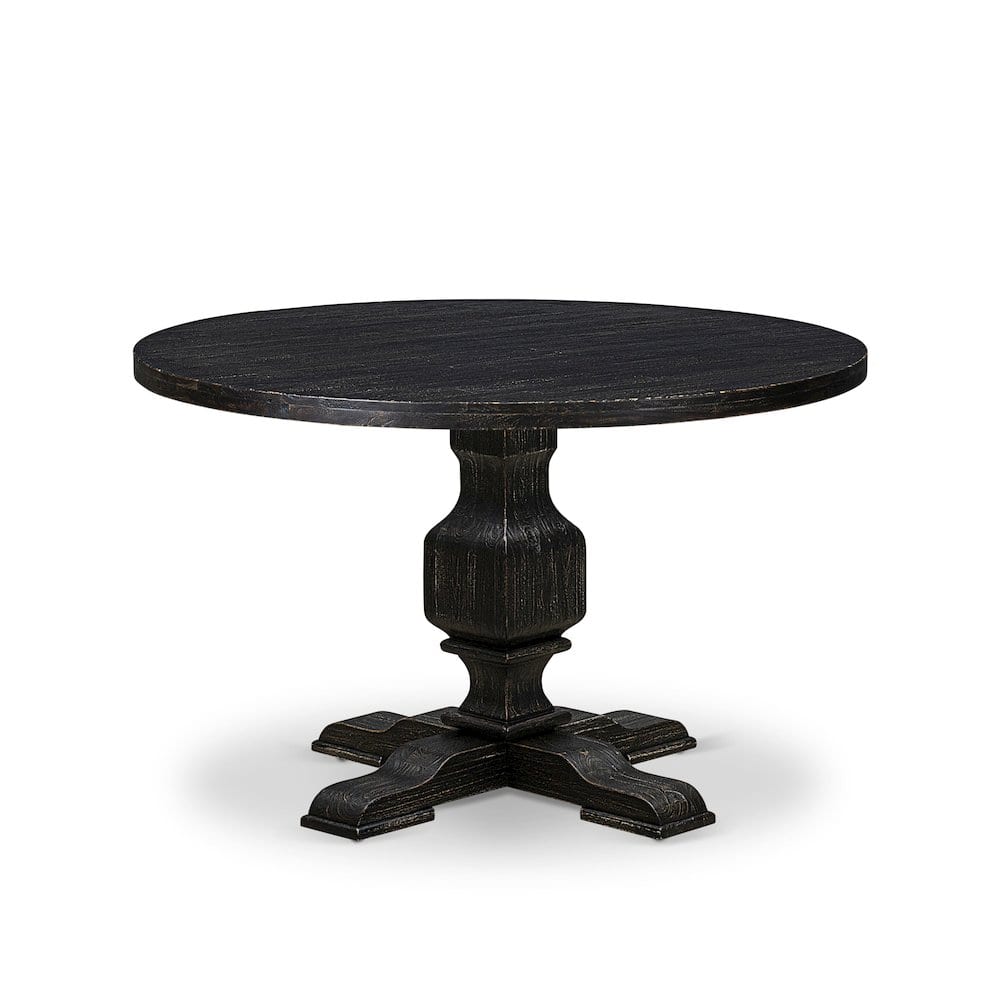 East West Furniture - Wood Wooden Table - Black