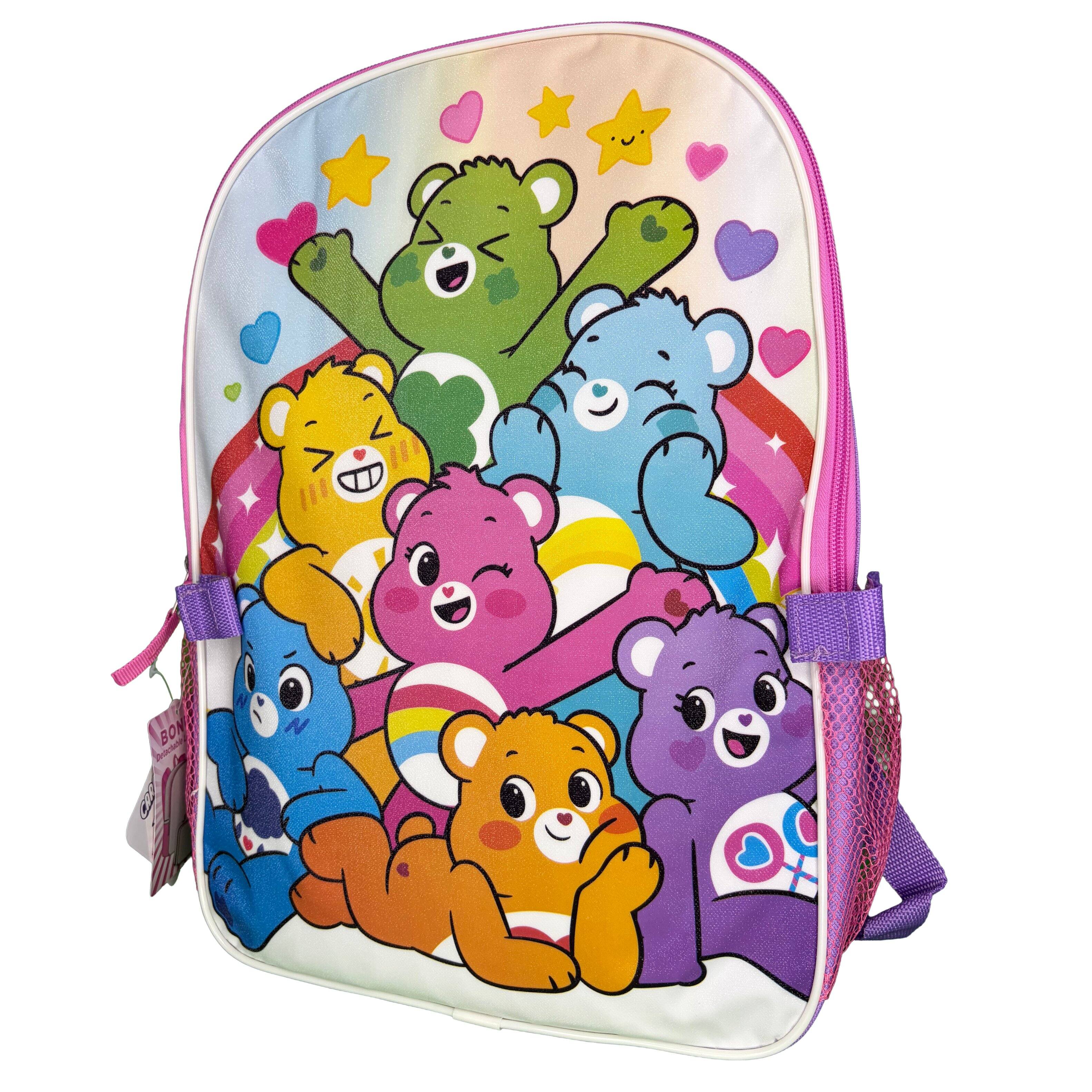 Alt View 4. Care Bears - Girls Care Bear 16" Backpack for School with Rectangular Lunch Bag, for Kids - Assorted Pre-Pack.