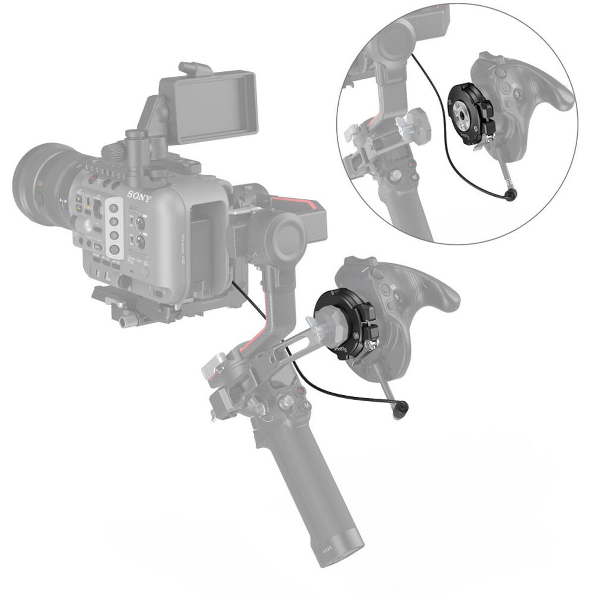 Alt View 4. Smallrig - SmallRig 3403 Handgrip Rosette Adapter for Sony FX6.