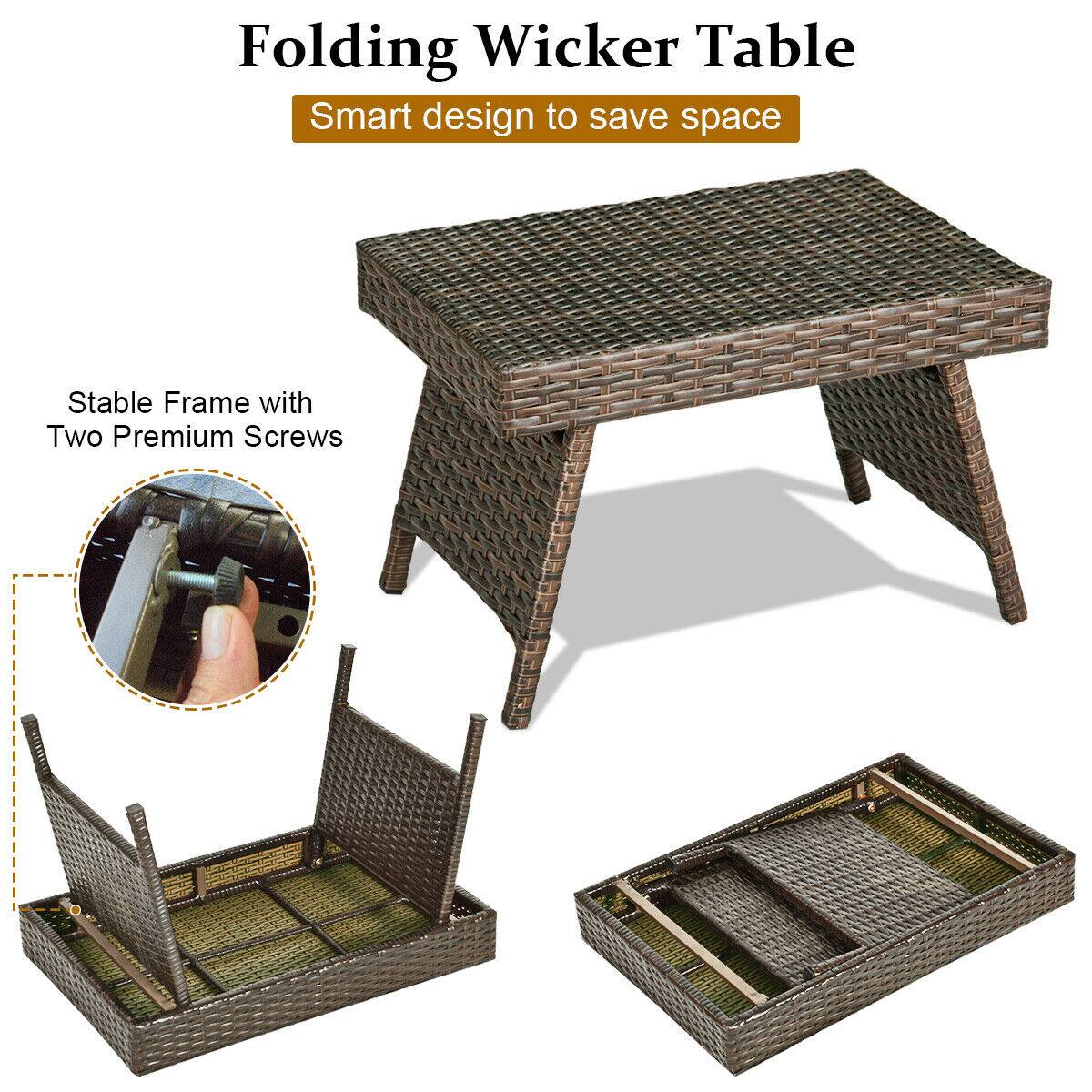 Folding Wicker Table

Smart design to save space

Stable Frame with Two Premium Screws