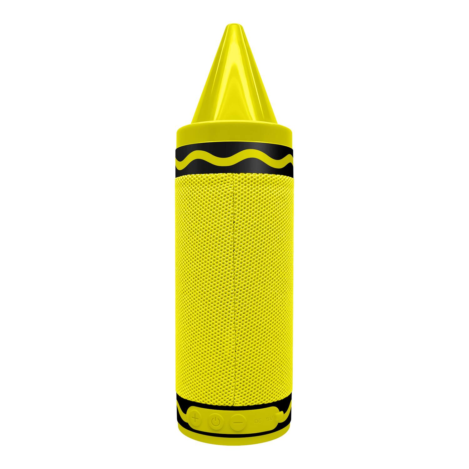 Left. Crayola - Crayola Cbt450y Portable Bluetooth Crayon Speaker With Fm Radio, Cbt450 (yellow) - yellow.