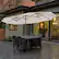 Alt View 1. Costway - 15FT Twin Patio Double-Sided Umbrella 48 Solar LED Lights Crank Outdoor - Beige.