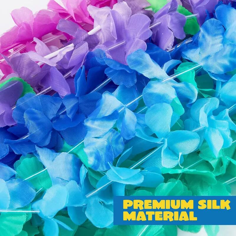 Joyfy 36 Pcs Hawaiian Leis Bulk, Flower Leis for Luau and Tropical ...